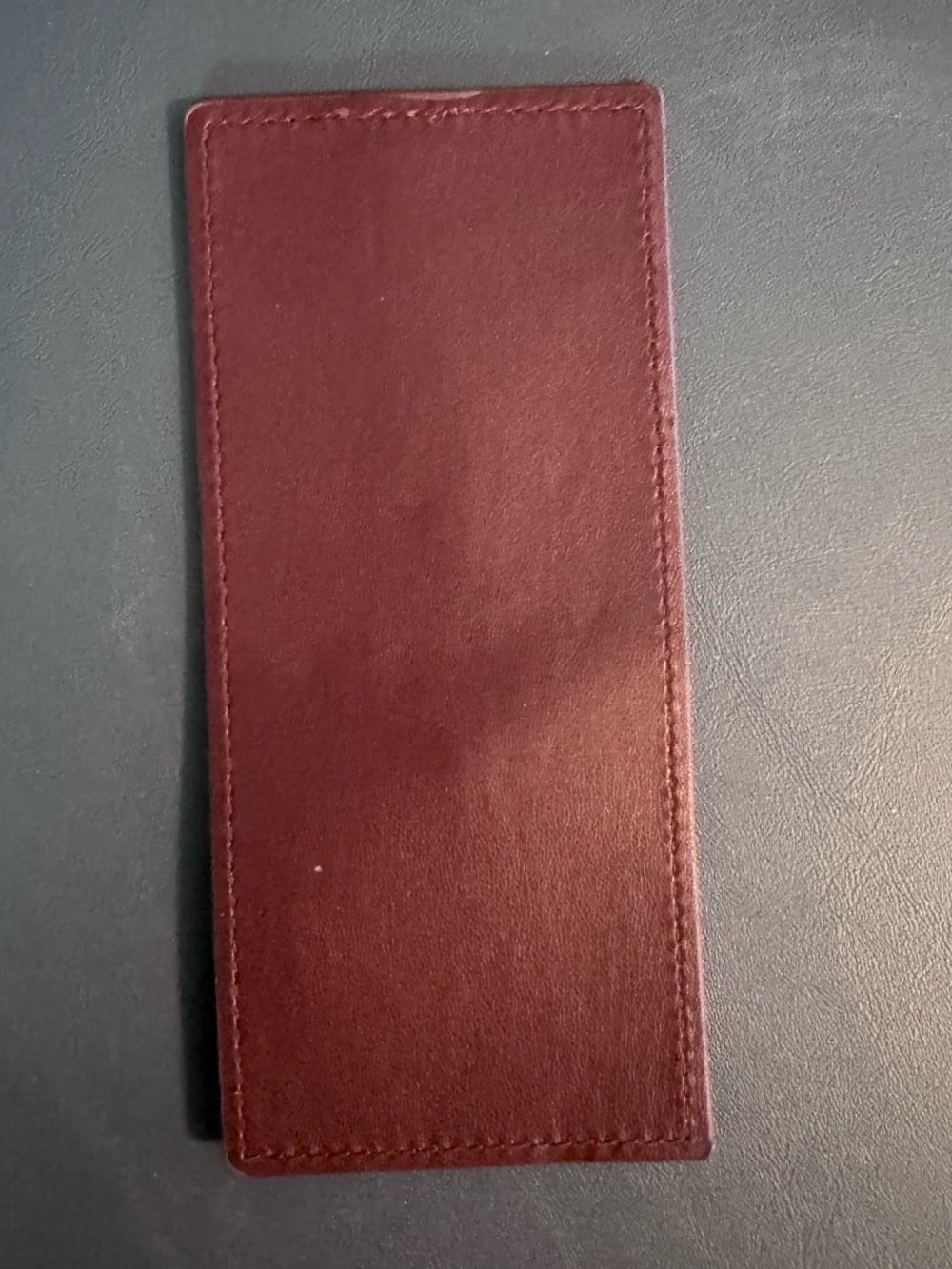 Badgley Mischka Plum Card Holder Wallet Slim Card Case Burgundy - Picture 3 of 5